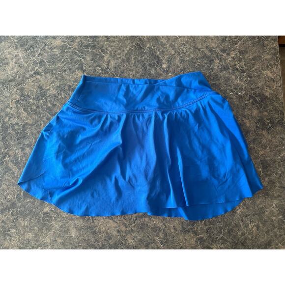 Calvin Klein Dresses & Skirts - Calvin Klein Performance Blue Crossover Waist Stretch A-Line Mini Skort Skirt M